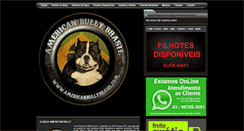 Desktop Screenshot of americanbullybrasil.com